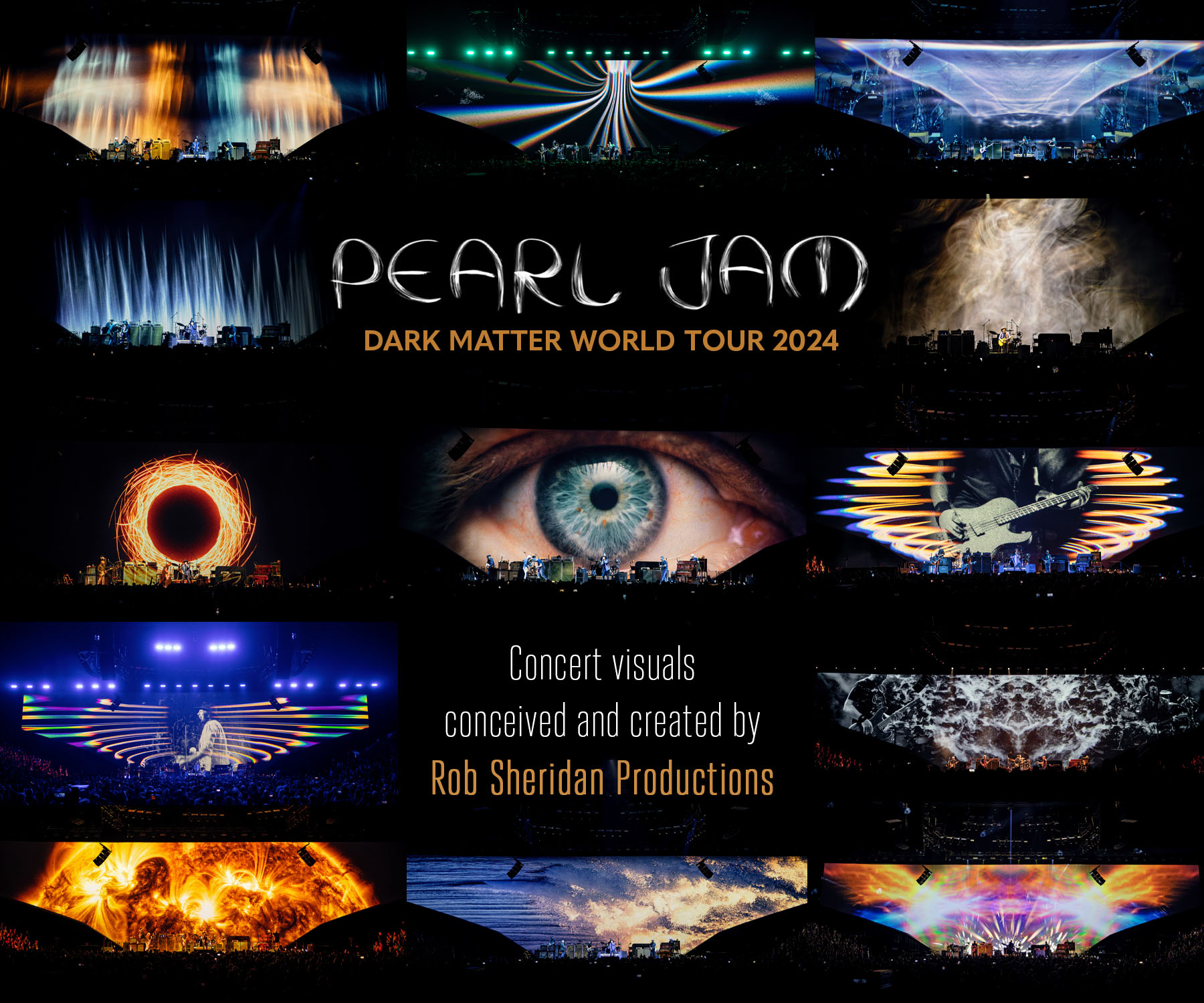 Pearl Jam Dark Matter World Tour 2024 Concert Visuals